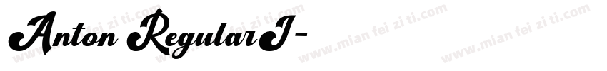 Anton RegularI字体转换